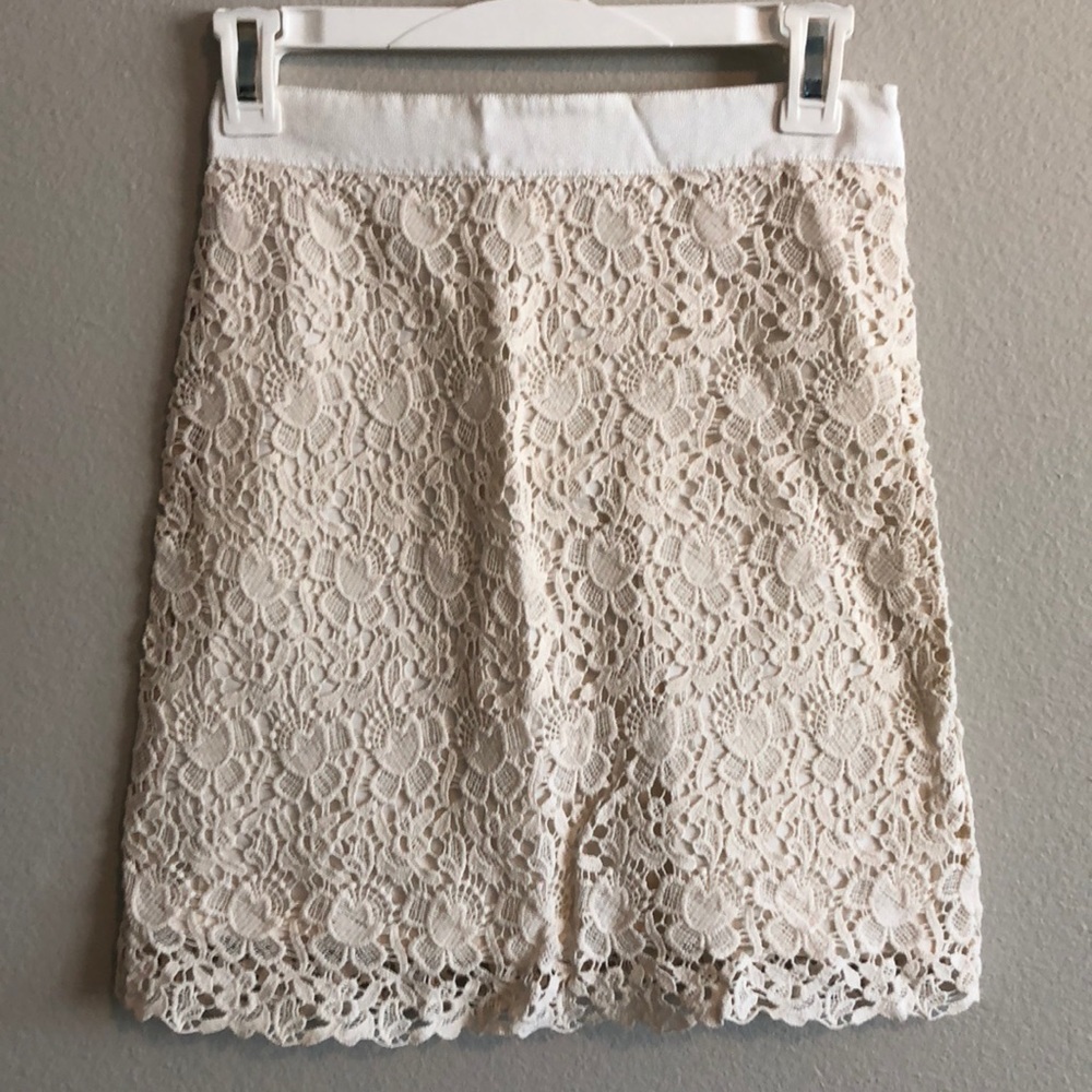 LOFT lace skirt.
